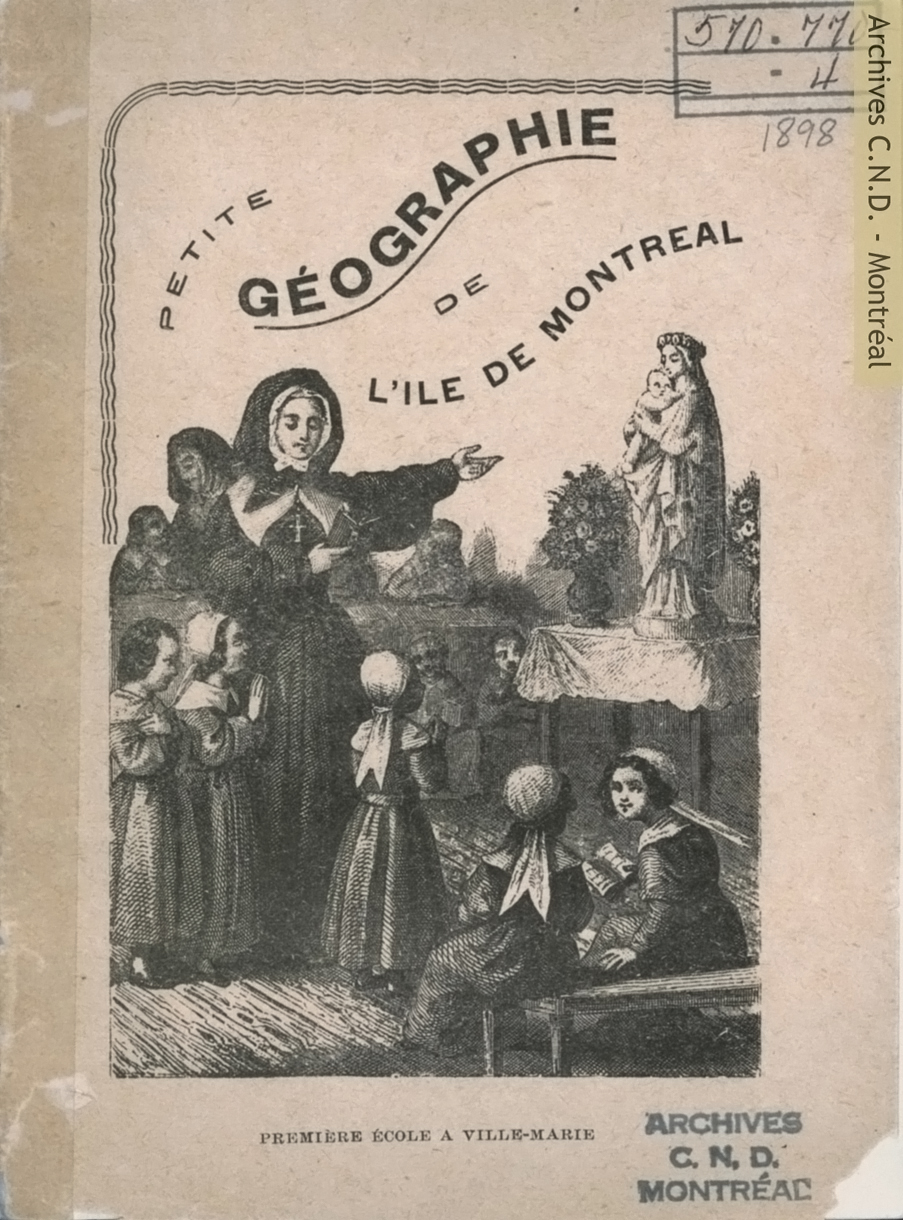 Cover page - Petite géographie ou clef de la carte muette de l'île de Montréal（モントリオール島の地図）