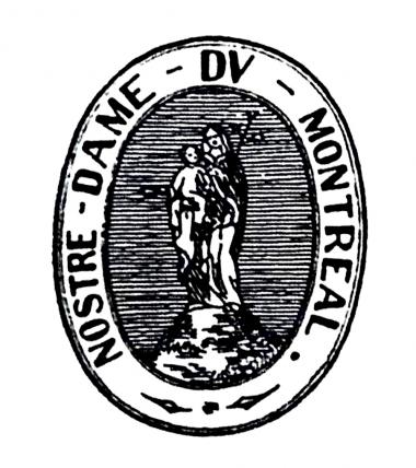 Sello autorizado de la Sociedad Notre-Dame de Montréal